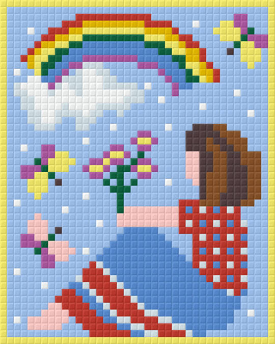 Rainbow Dreams One [1] Baseplate PixelHobby Mini-mosaic Art Kit